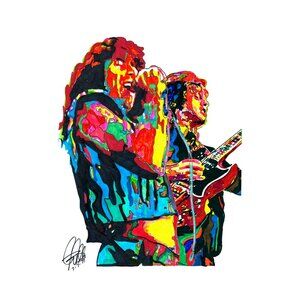 Bon Scott Angus Young ACDC Hard Rock Music Poster Print Wall Art 11x17